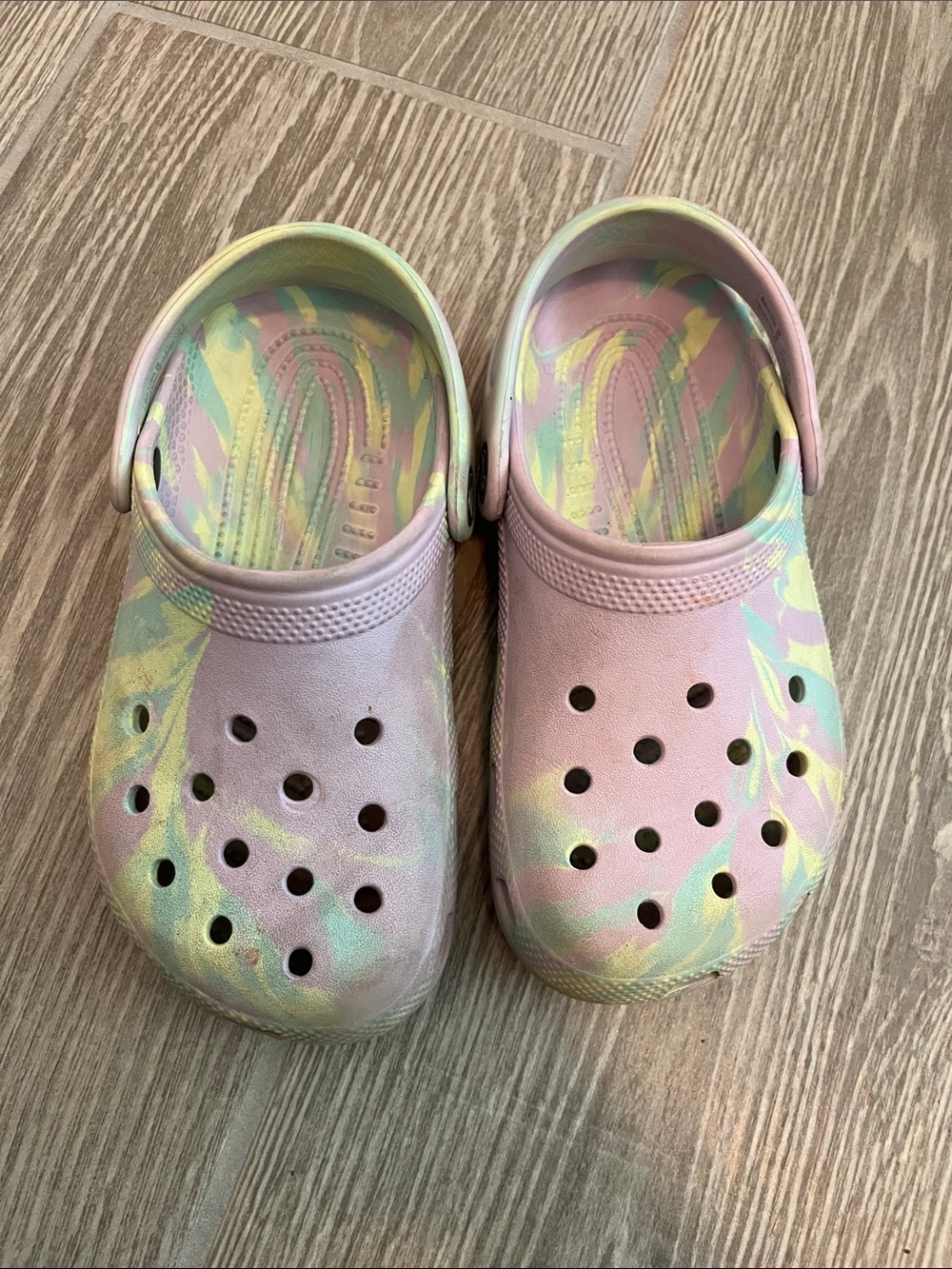 Kids multi color crocs
